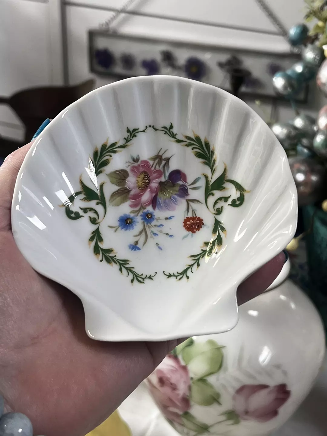 13. Limoges Castel France Shell Trinket Dish Made in Japan thumbnail