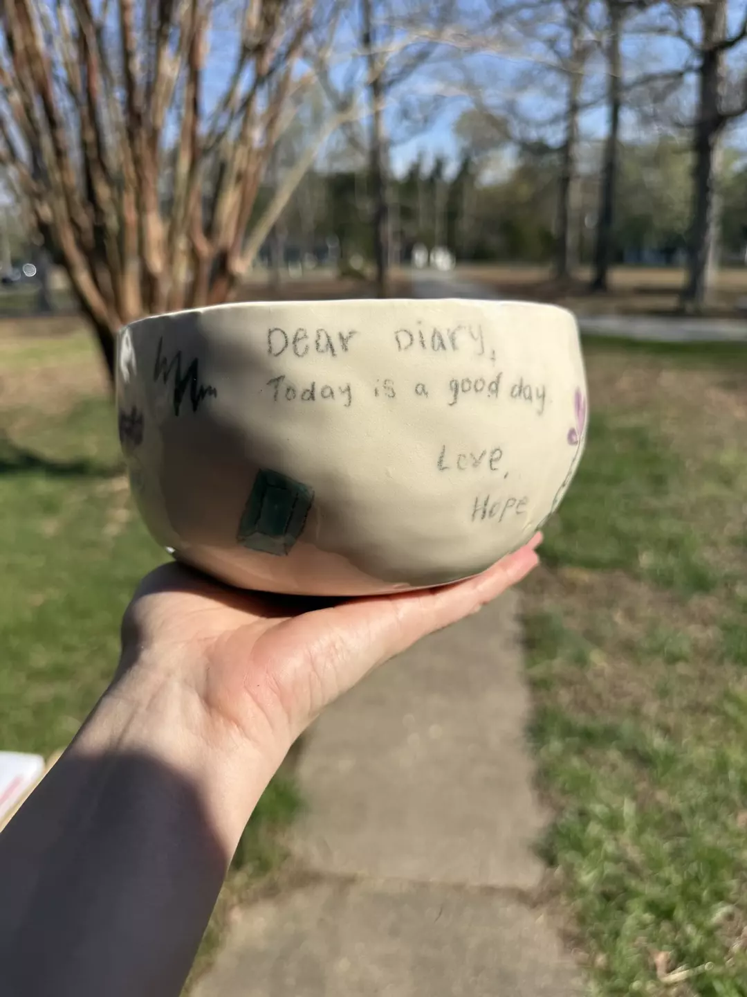 Rescued Pottery- Planter Bowl - Hope Ollivant thumbnail