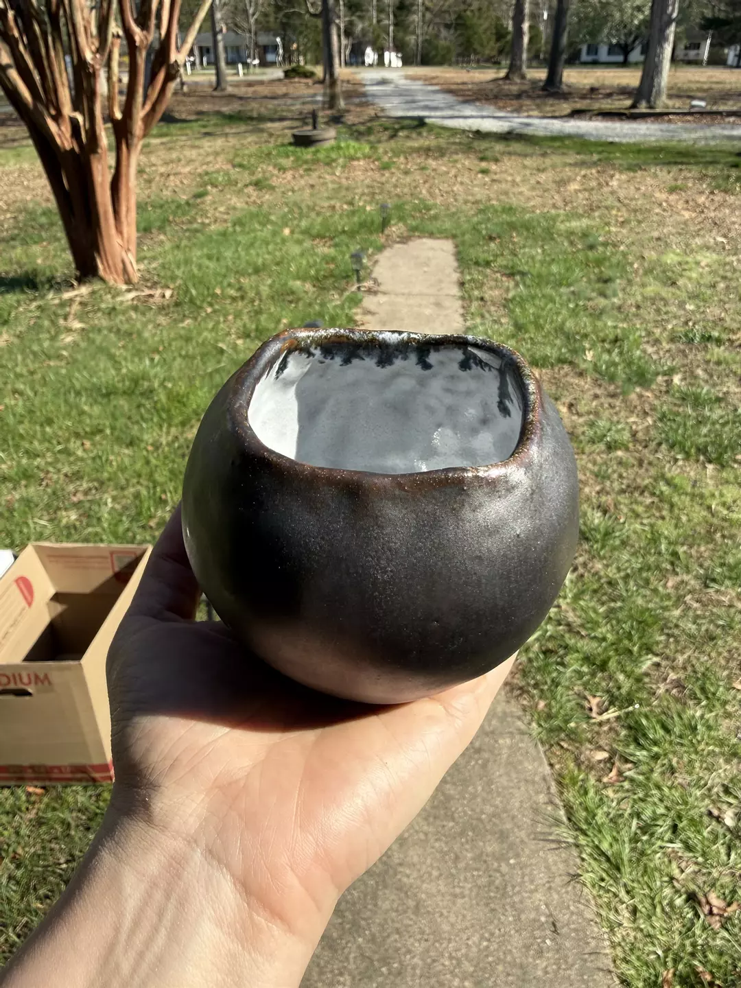 Rescued Pottery- Small Plant Pot! thumbnail