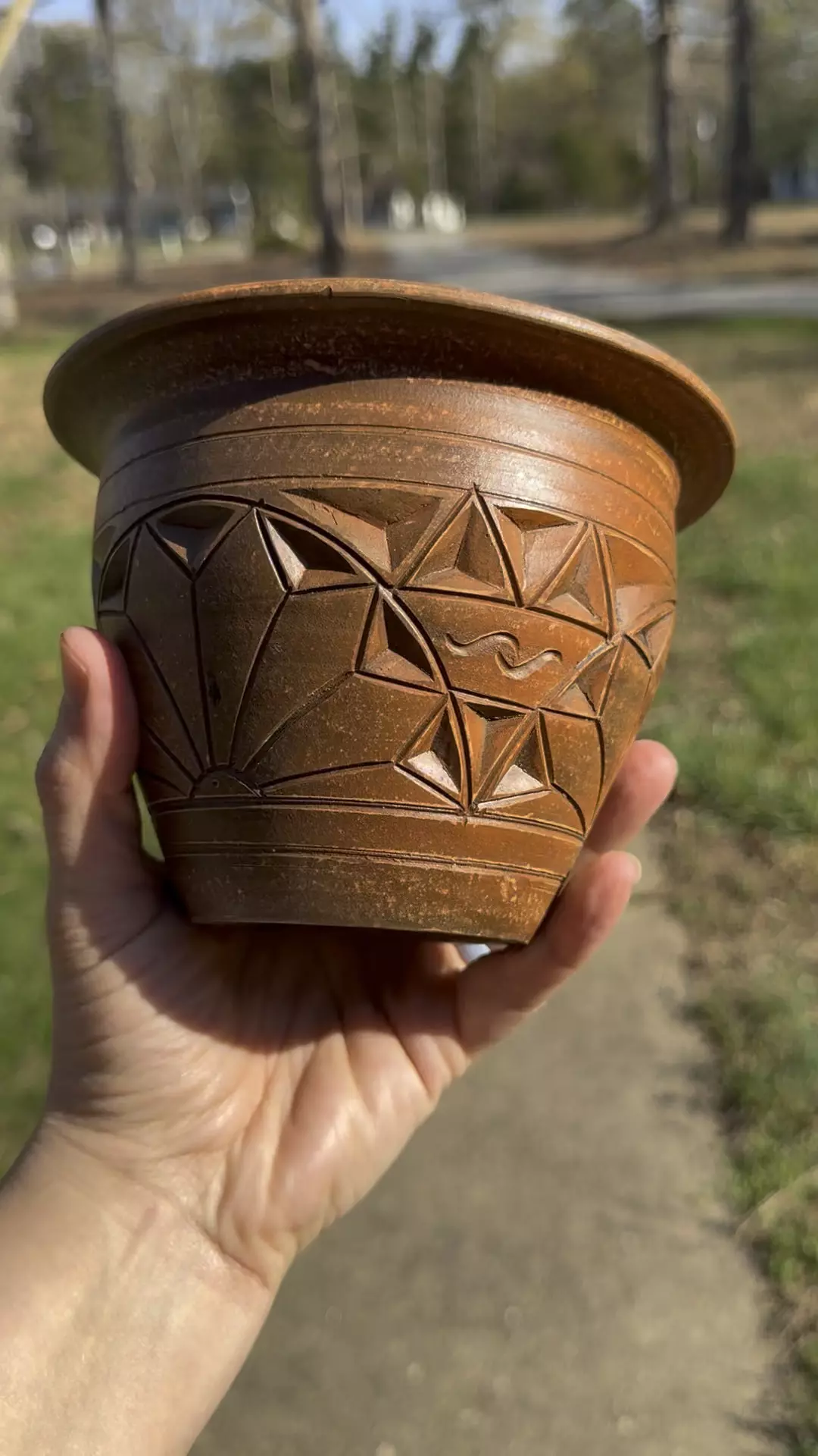 Rescued Pottery- Southwest Style Pot Cover thumbnail