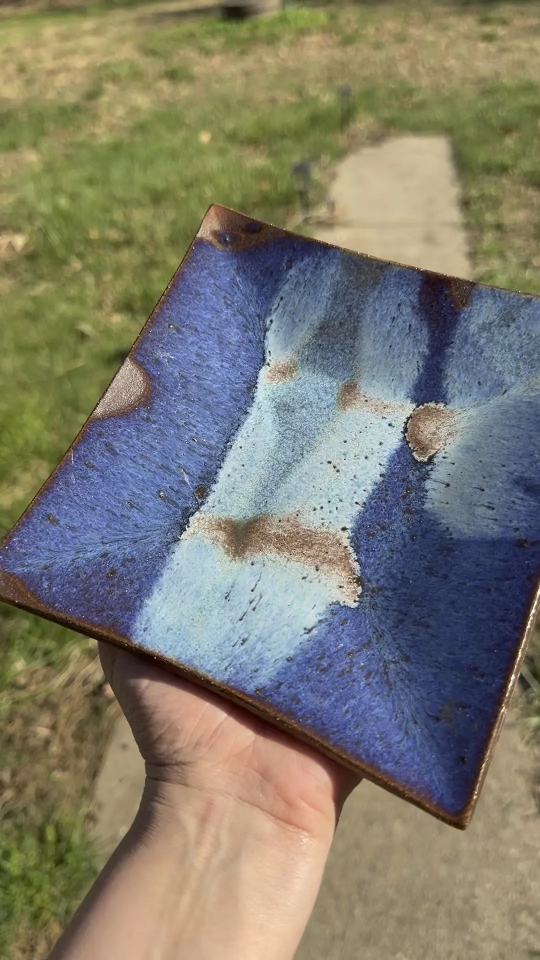 Rescued Pottery- Square Dish thumbnail