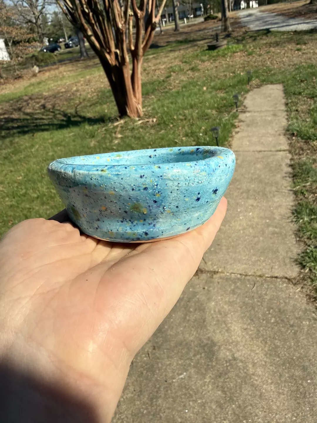 Rescued Pottery- trinket bowl thumbnail