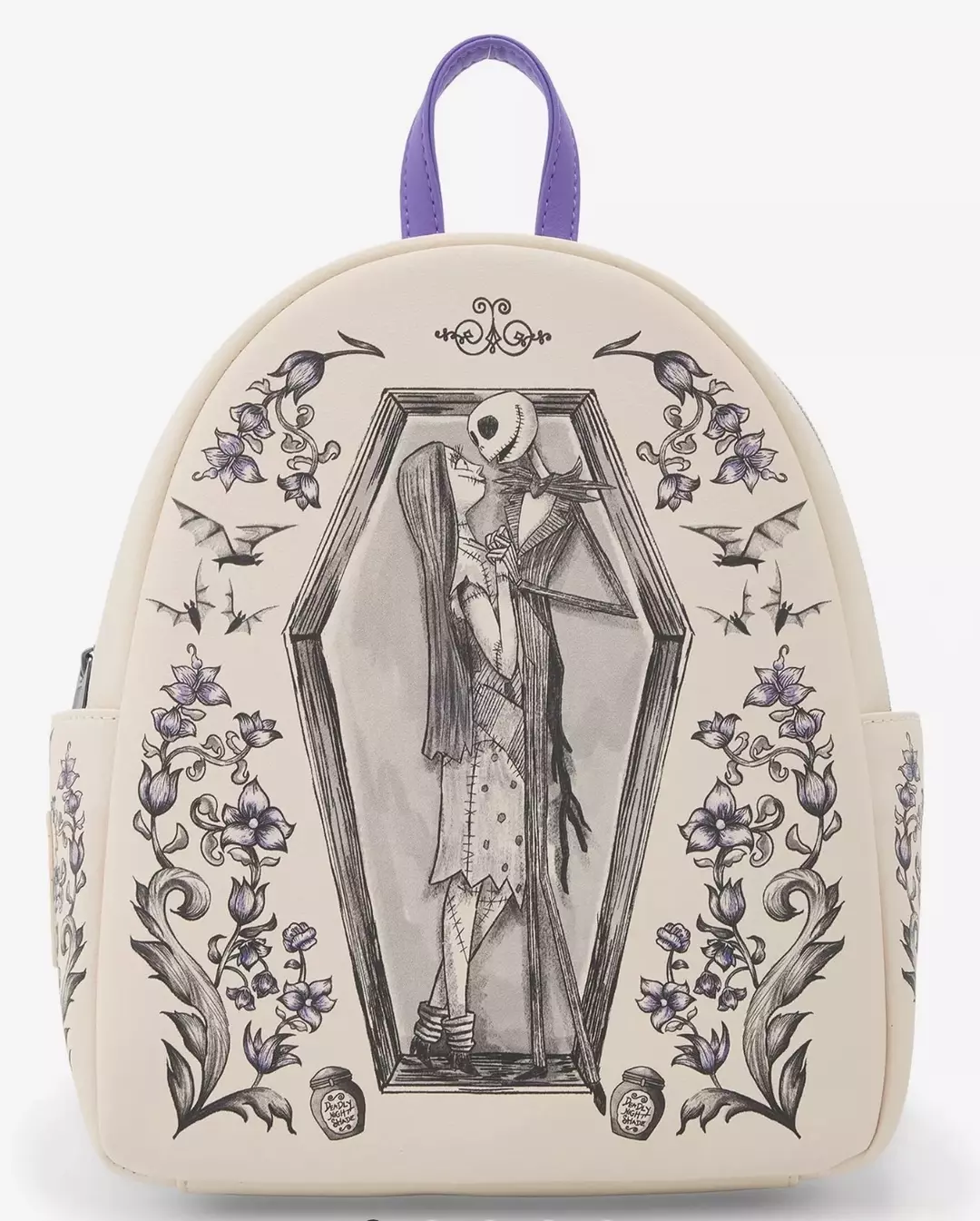 Loungefly The Nightmare Before Christmas Jack & Sally Coffin Backpack thumbnail