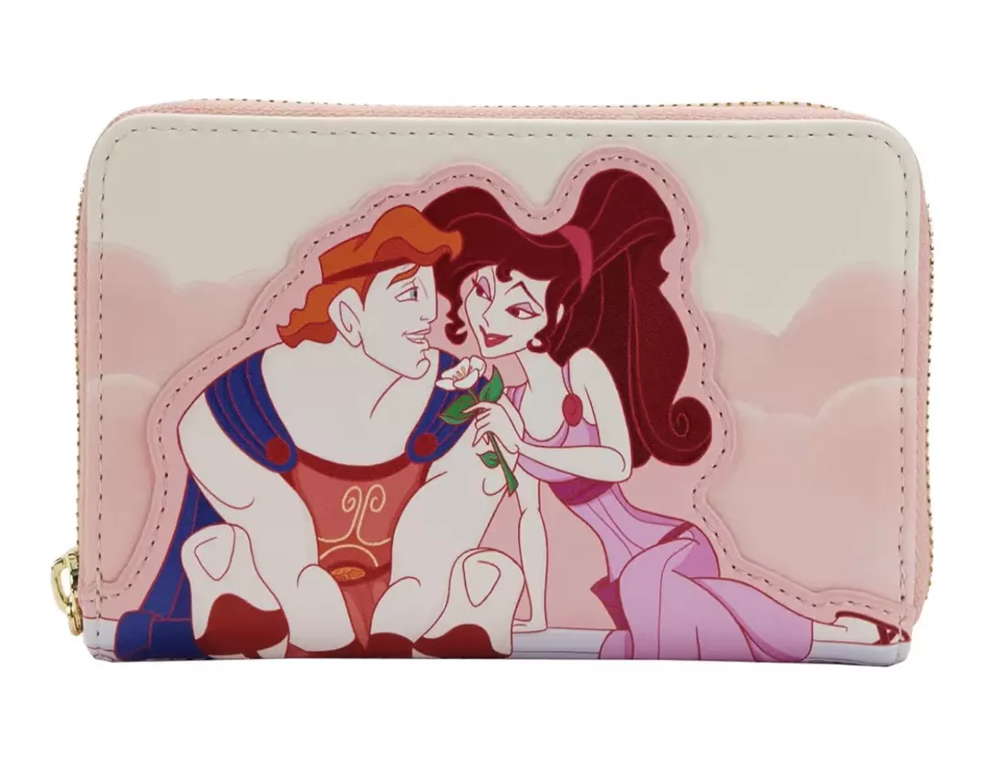 Loungefly DISNEY HERCULES 25TH ANNIVERSARY MEG & HERC ZIP AROUND WALLET thumbnail