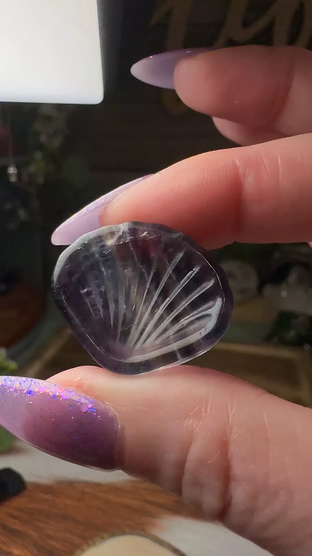 Small Fluorite Bowl Shell #3 thumbnail