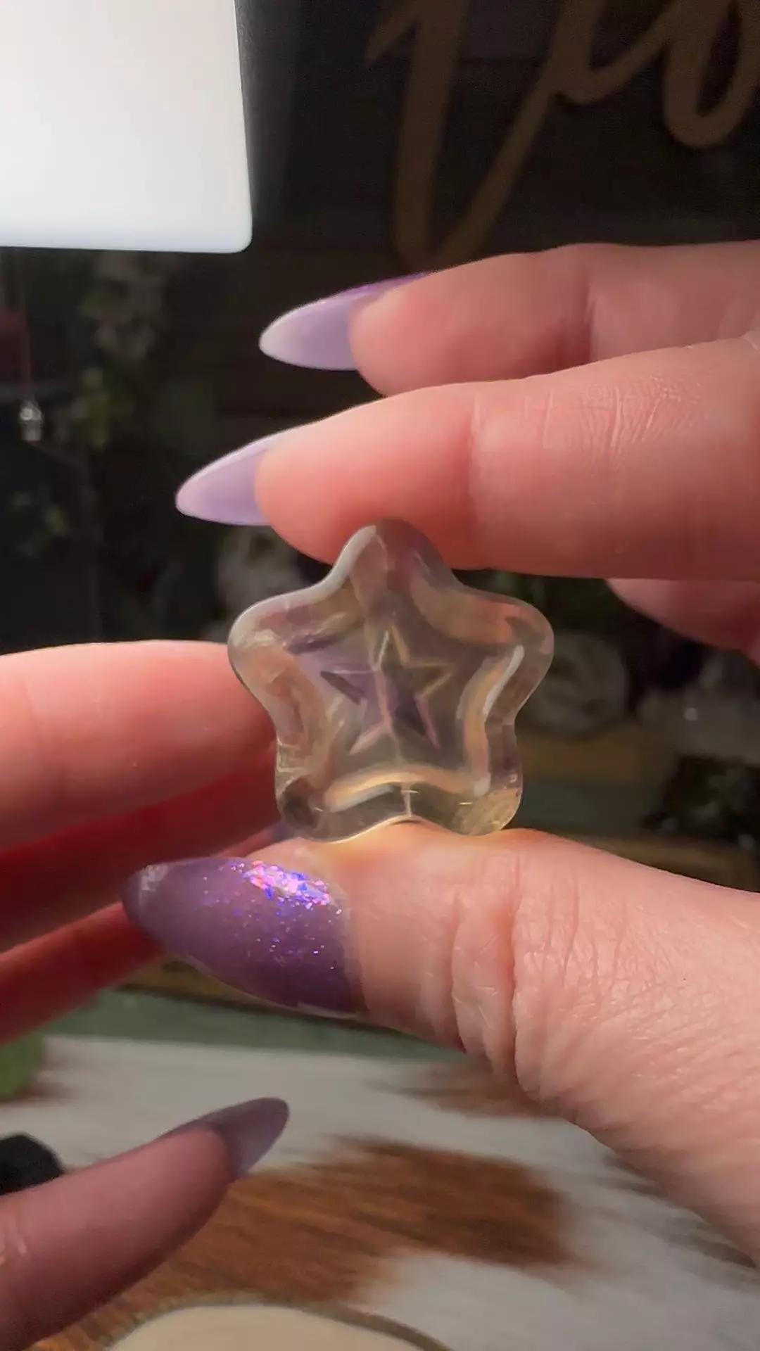 Small Fluorite Bowl Star #1 thumbnail