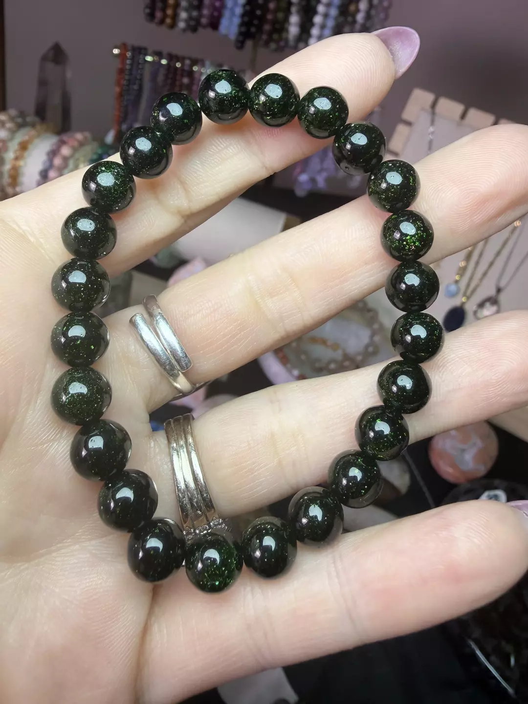 8mm green sandstone  thumbnail