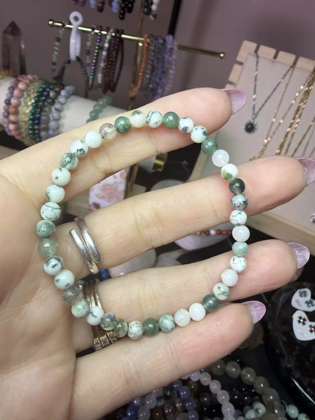 4mm moss agate thumbnail