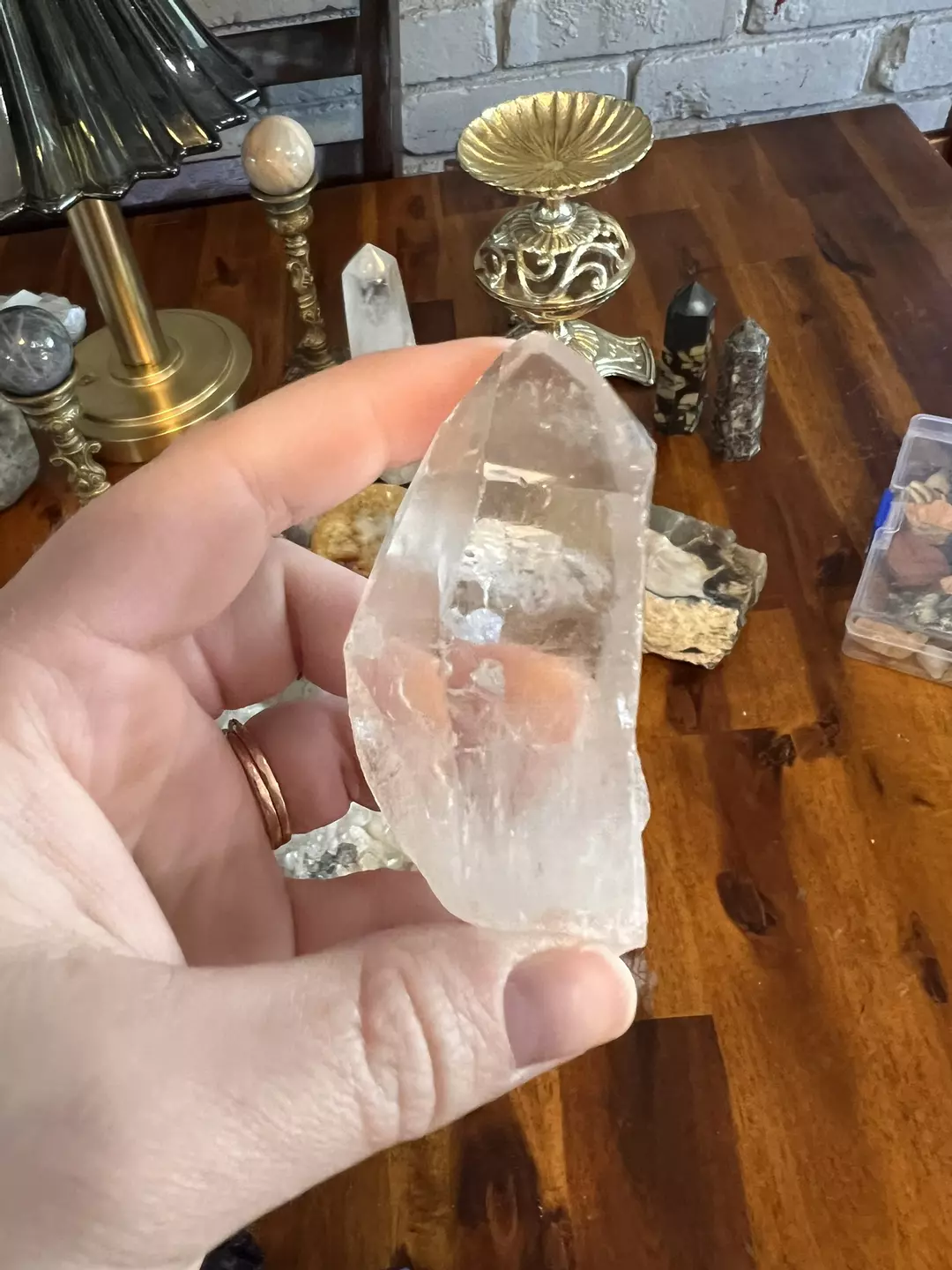 Beautiful raw clear quartz thumbnail