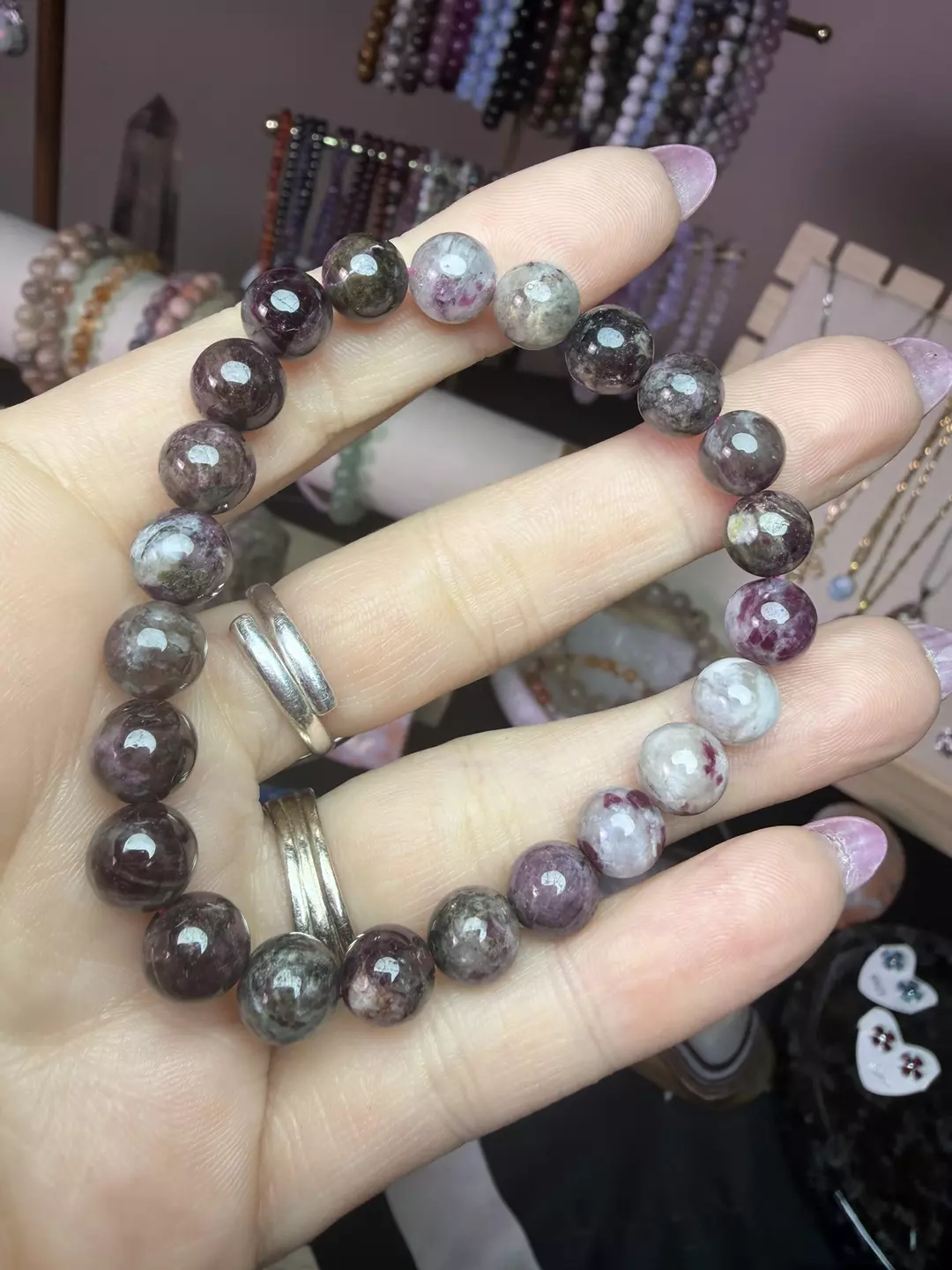 8mm pink tourmaline  thumbnail