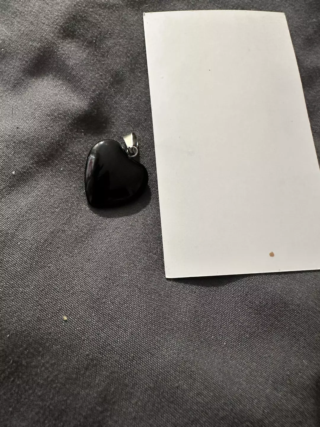 Onyx Heart Pendant thumbnail