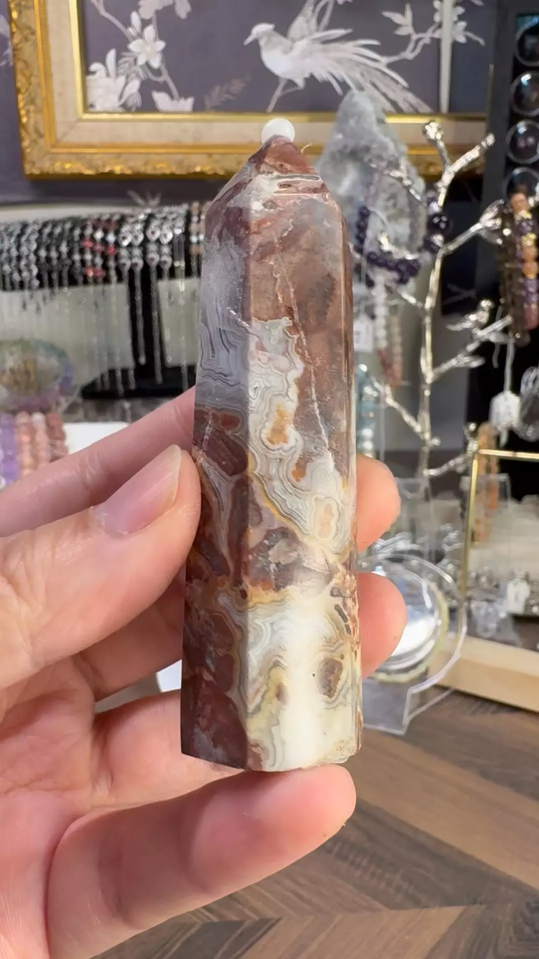 Mexican Lace Agate Tower #5 thumbnail