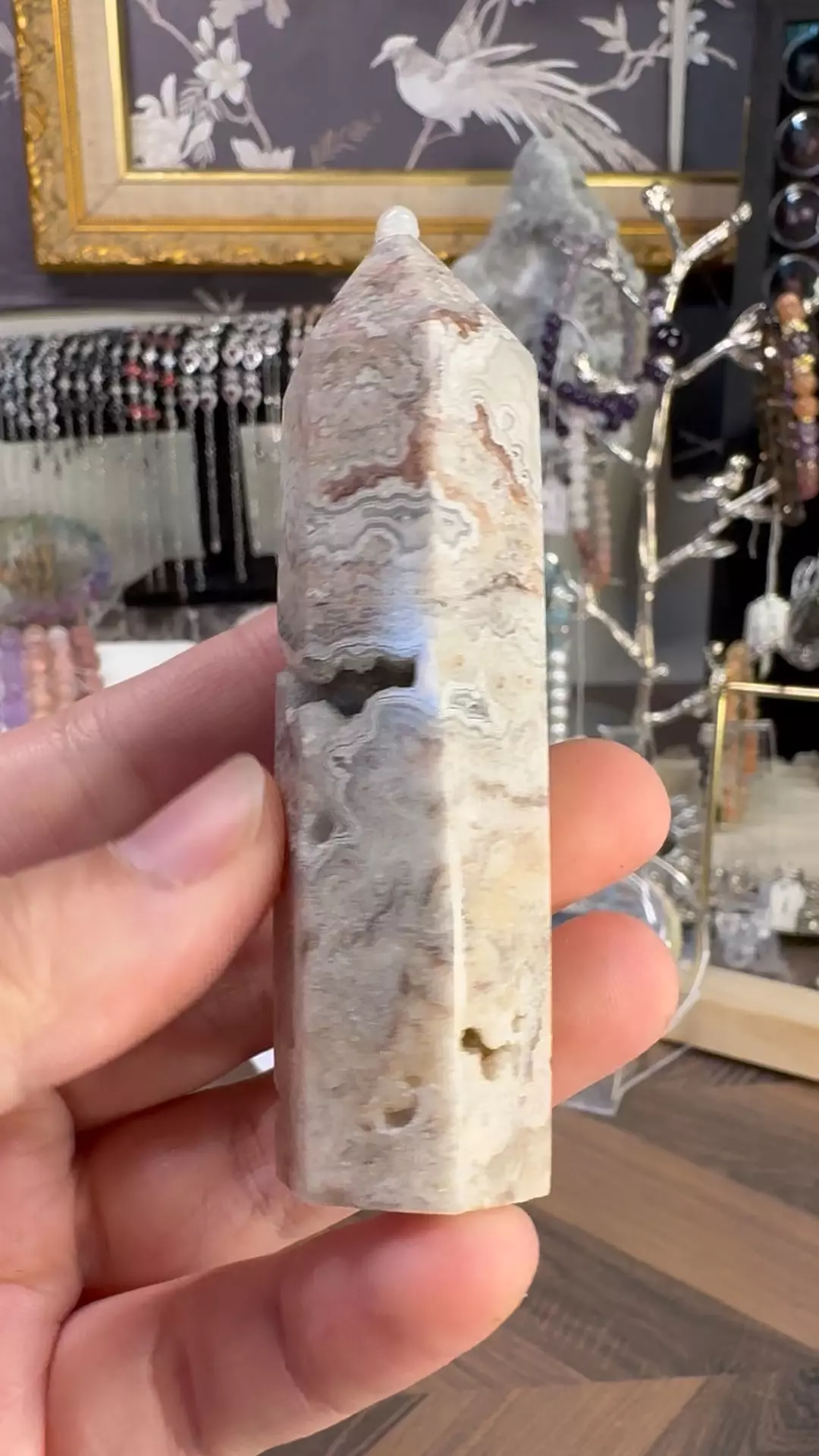 Mexican Lace Agate Tower #3 thumbnail