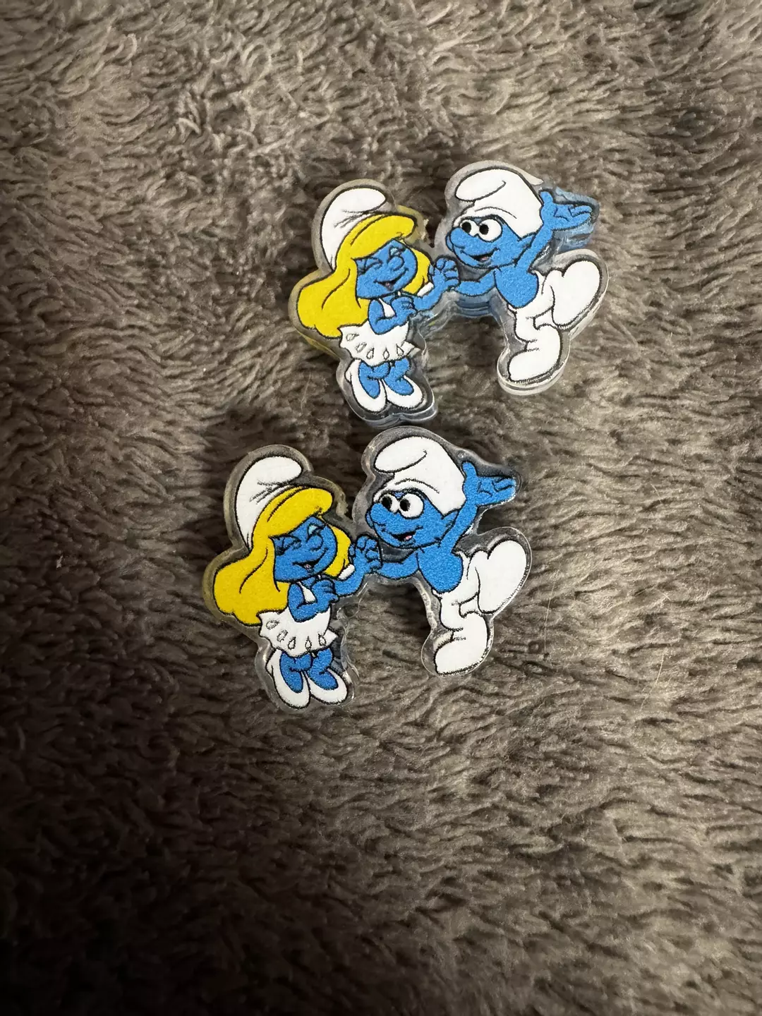 UNFINISHED Smurfs earrings thumbnail