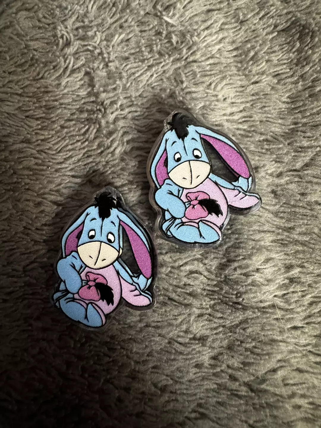 UNFINISHED Eeyore earrings thumbnail