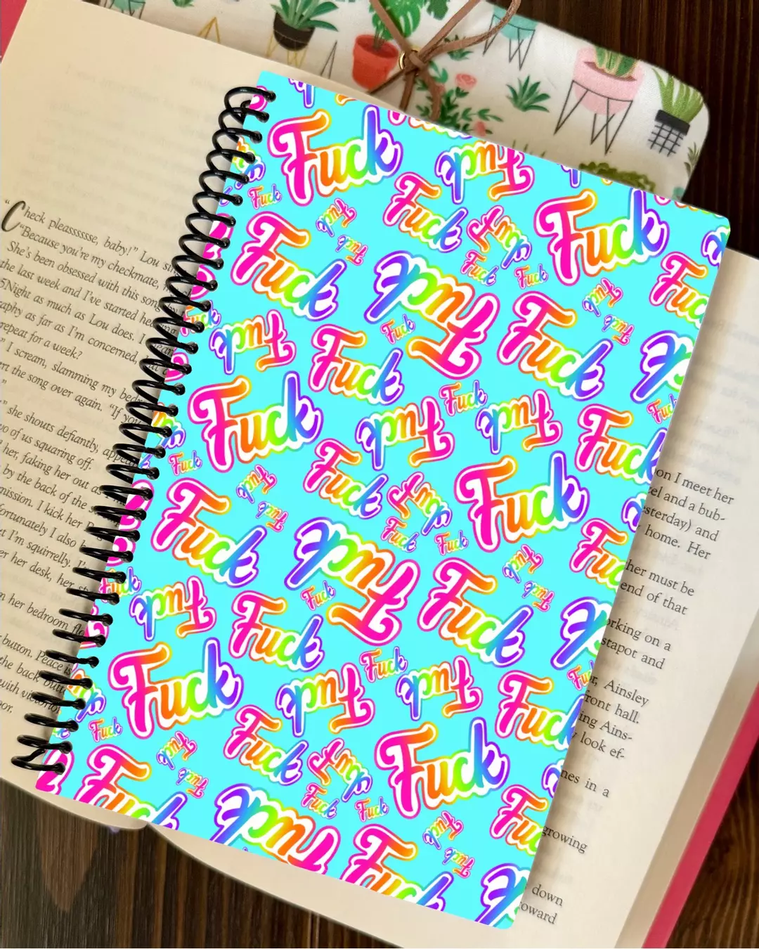 spiral notebook - 90s inspired f*ck thumbnail