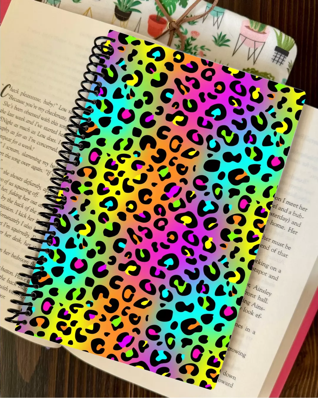 spiral notebook - 90s leopard thumbnail