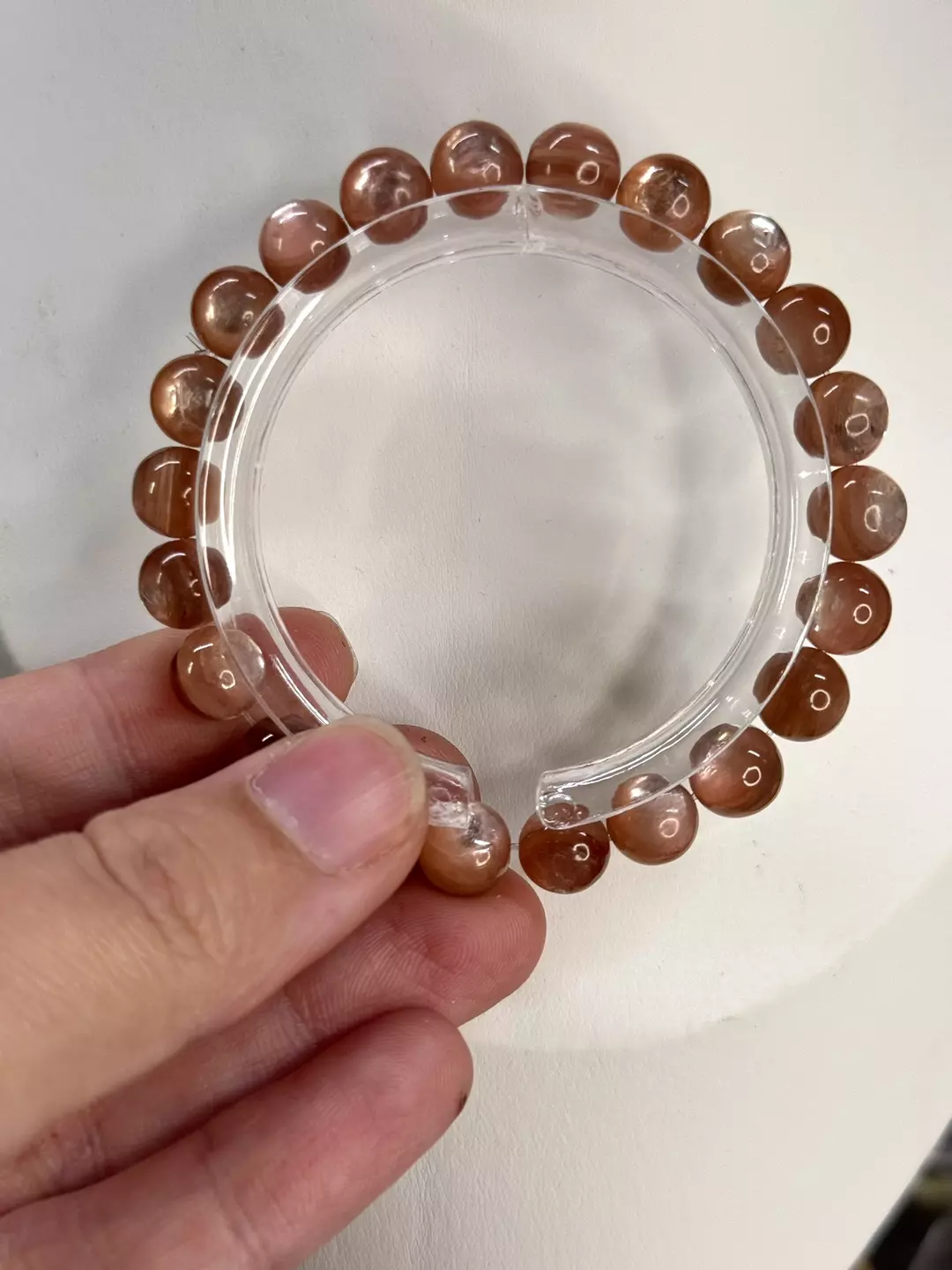 $45| Pink Mica/Gem Lepidolite 9mm | 6.5” thumbnail