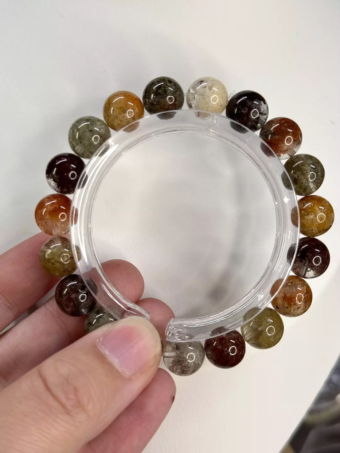 $78| Colorful Garden Quartz Bracelet 11mm | 6.75” thumbnail