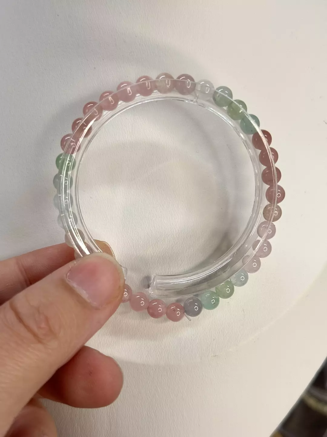 $110| Macaron Tourmaline Bracelet 5mm | 6.75” thumbnail