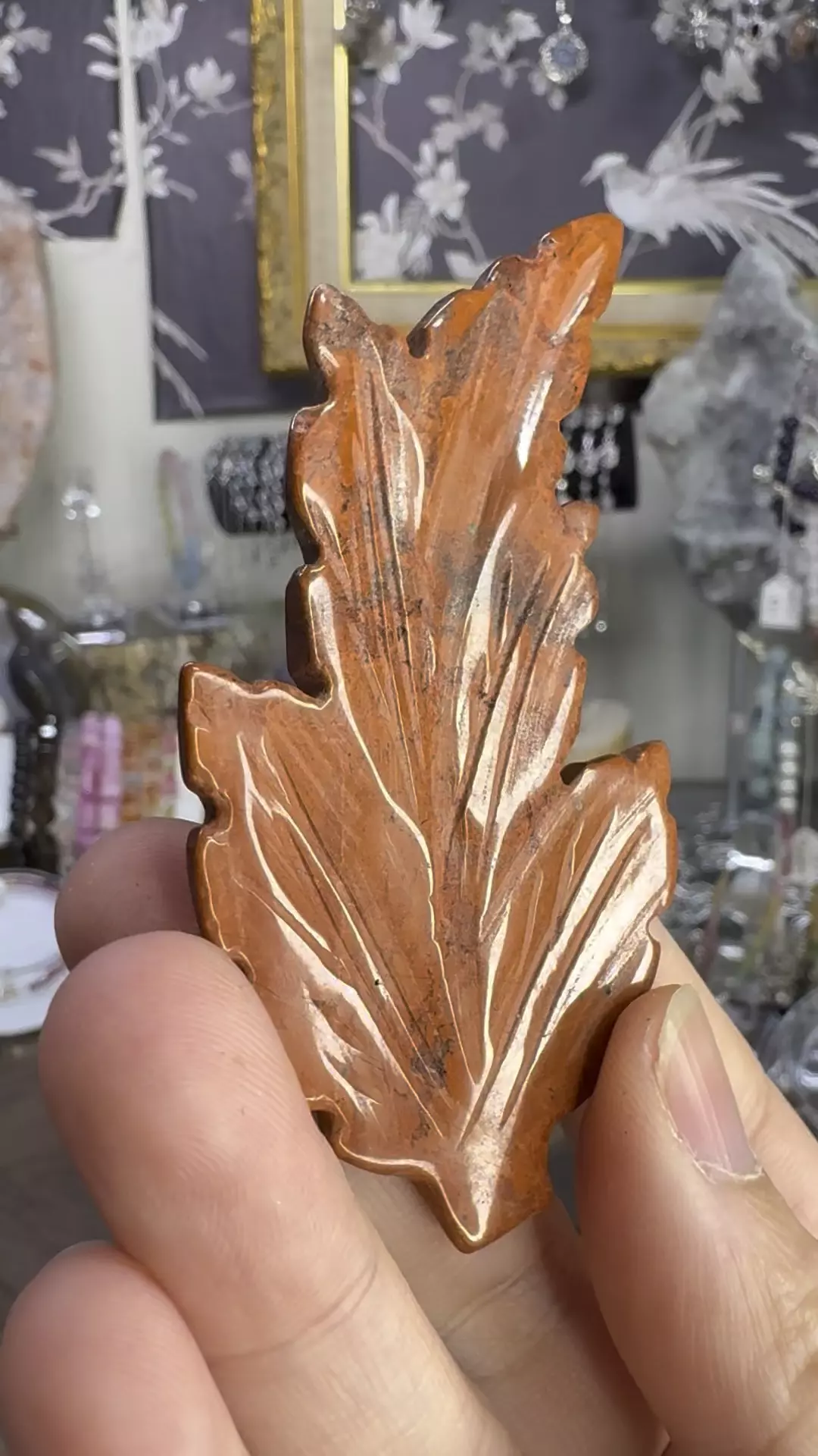 $15| Red Jasper Leaf #1 thumbnail