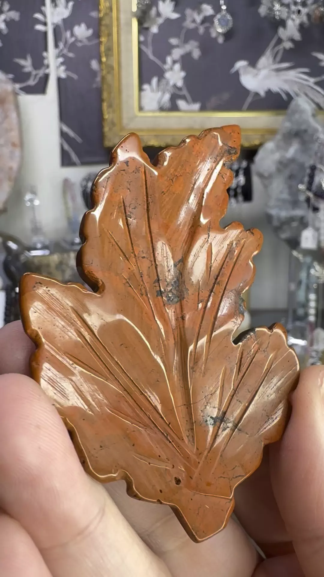 $15| Red Jasper Leaf #2 thumbnail