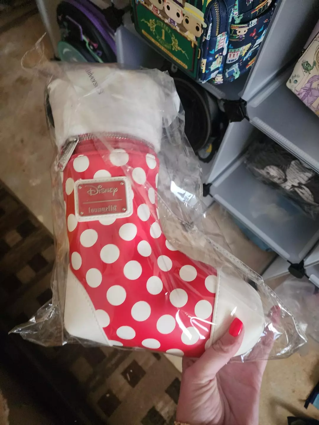 Disney stocking hardtag Loungefly bag thumbnail