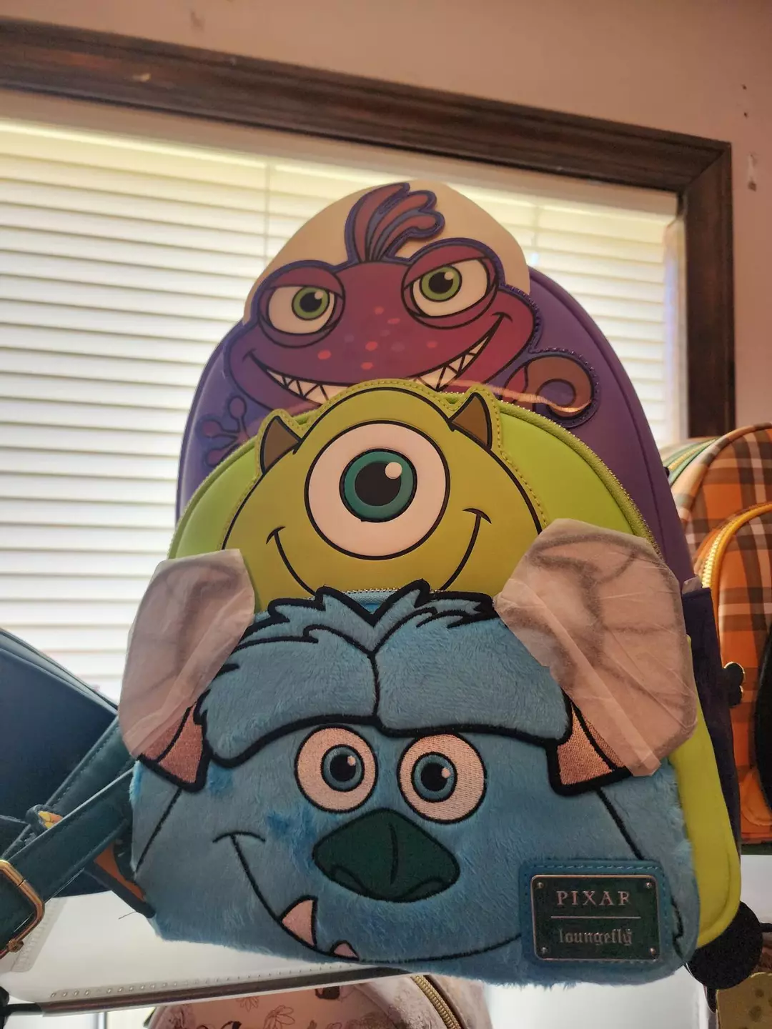Monsters Inc. 3 tier Hardtag Loungefly Bag, larger bag thumbnail