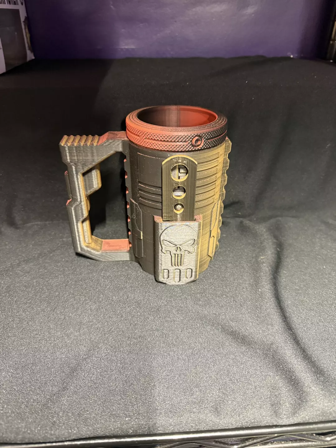 Custom 3-D printed Koozie with knife thumbnail