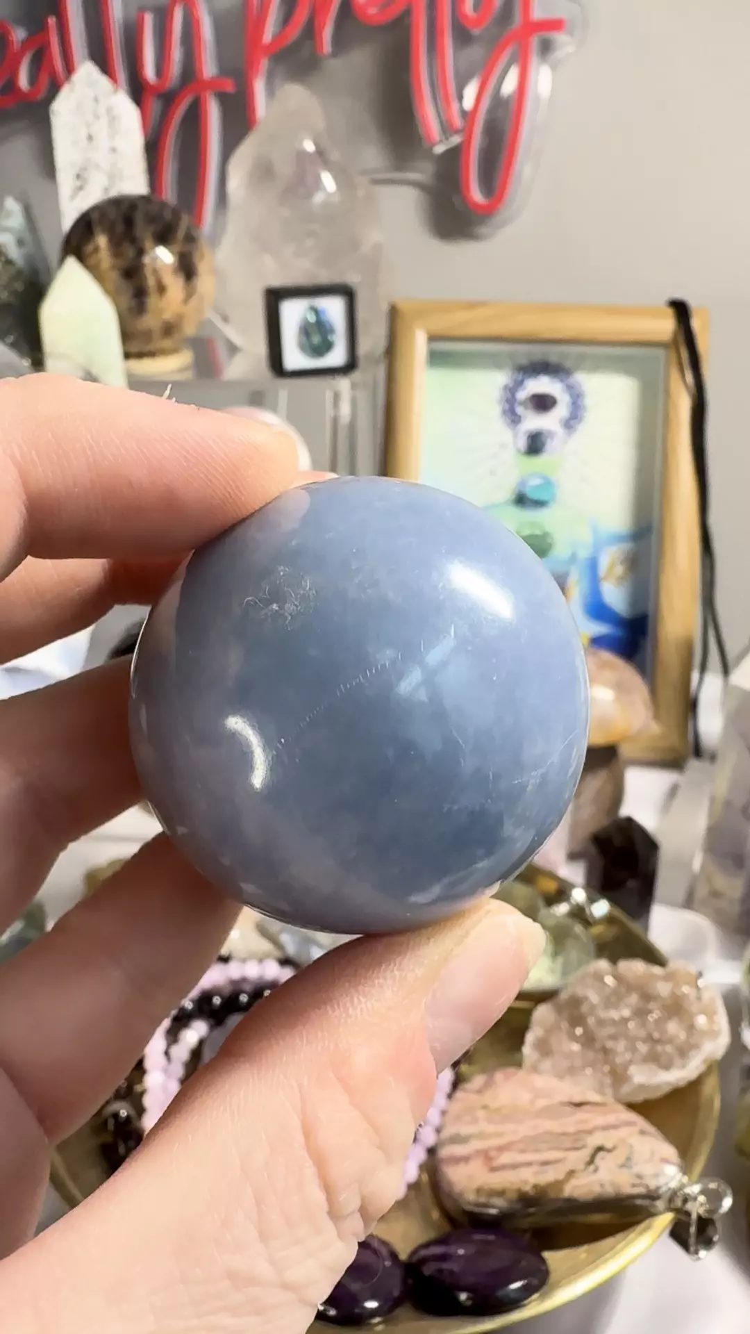 Angelite sphere thumbnail