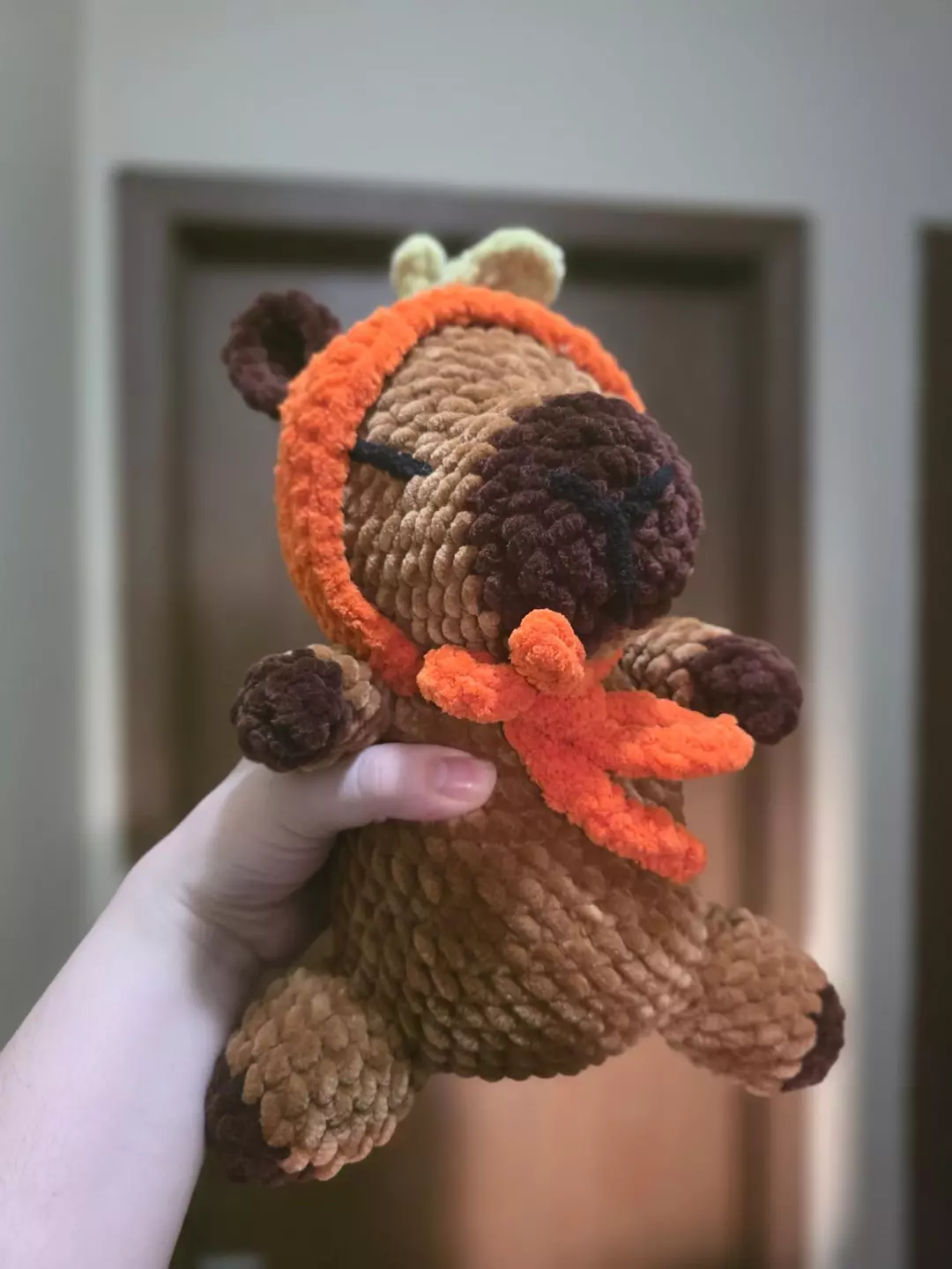 Capybara with Orange Bonnet thumbnail