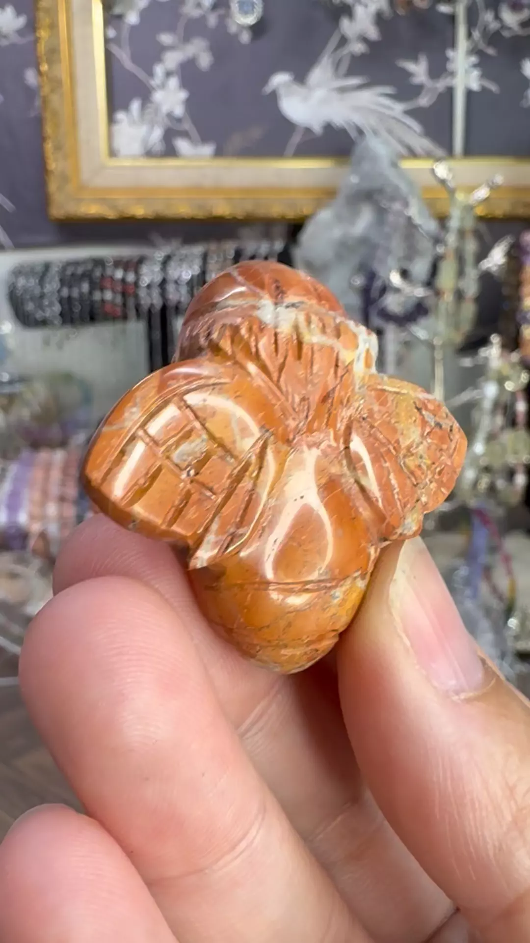 $26|3612 Maligano Jasper Bee Carving • Handmade from Indonesia  thumbnail