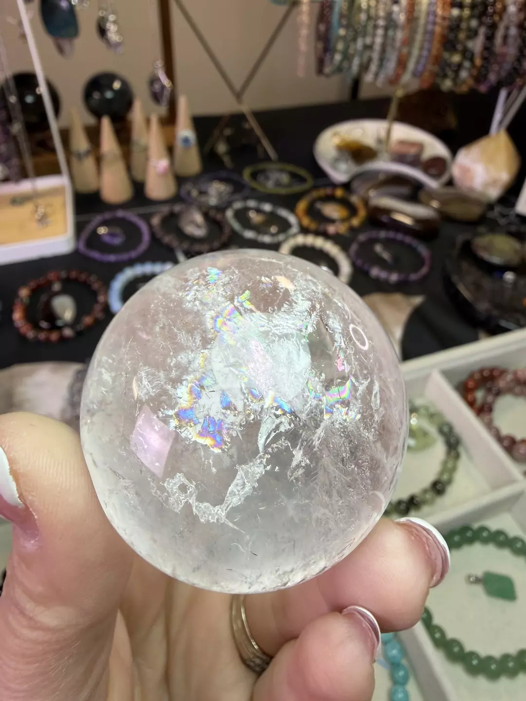 🌈 Rainbow Clear quartz 52.2mm thumbnail