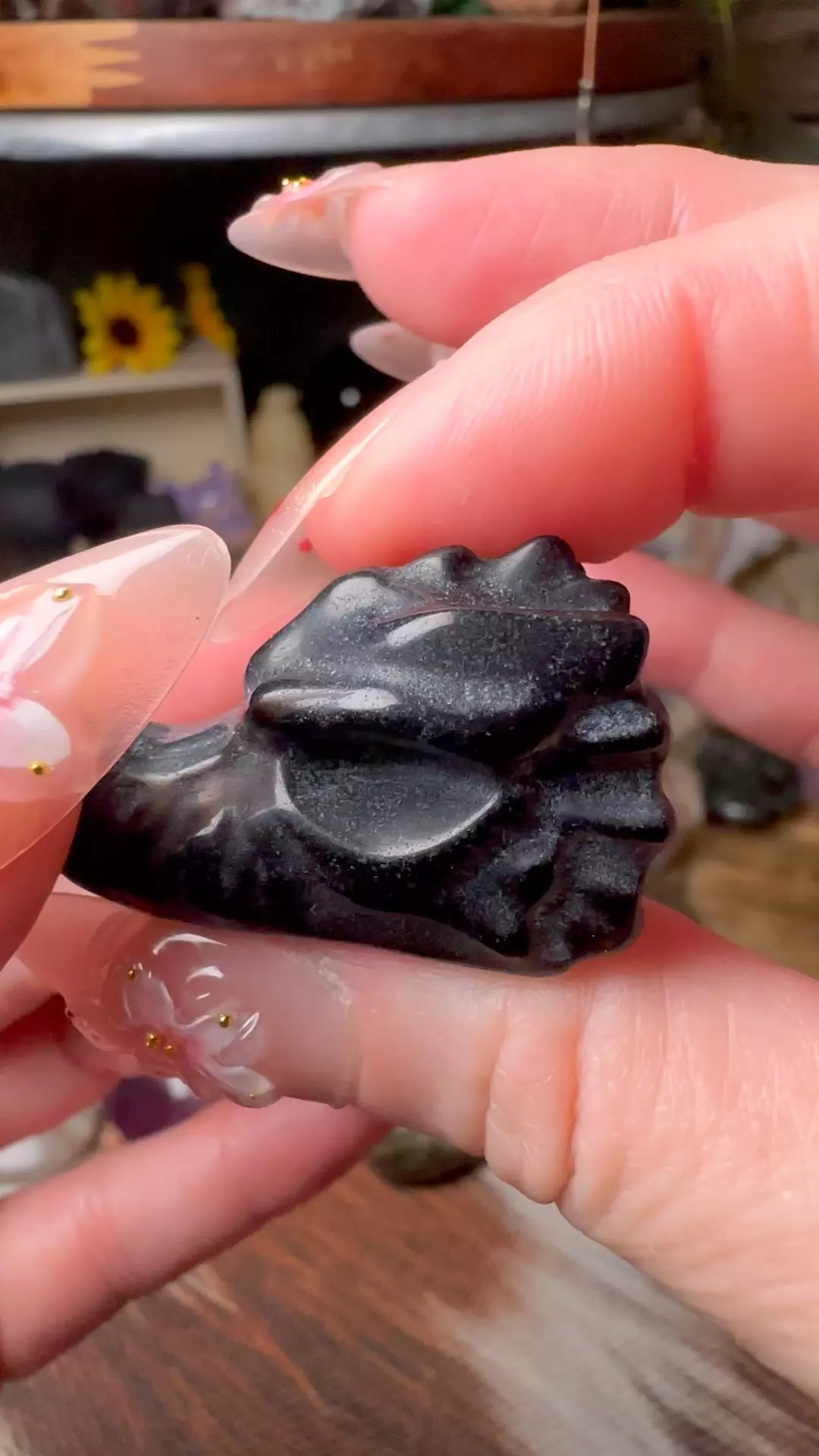 Black Obsidian Dragon Head thumbnail