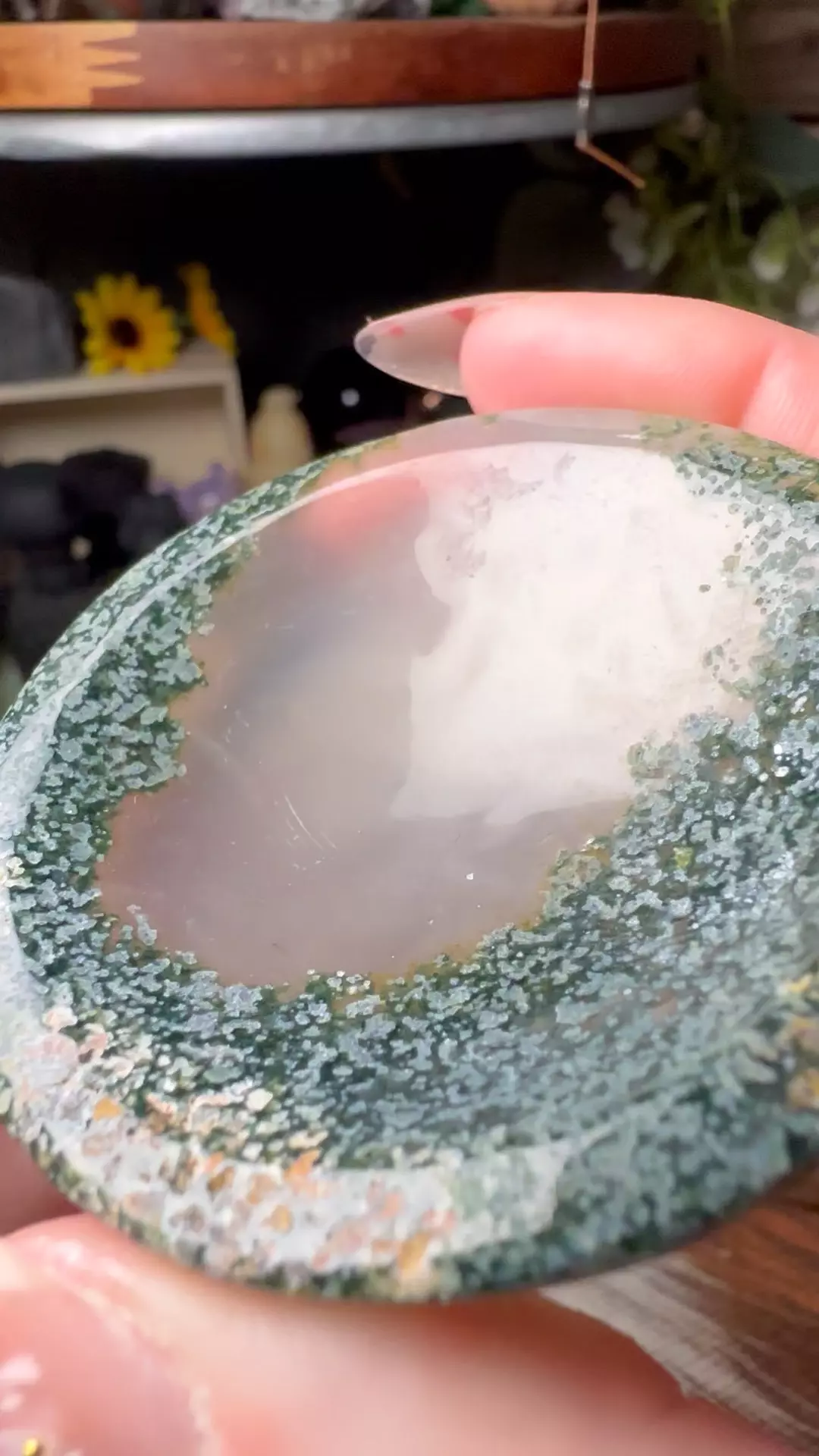 Moss Agate Bowl  thumbnail