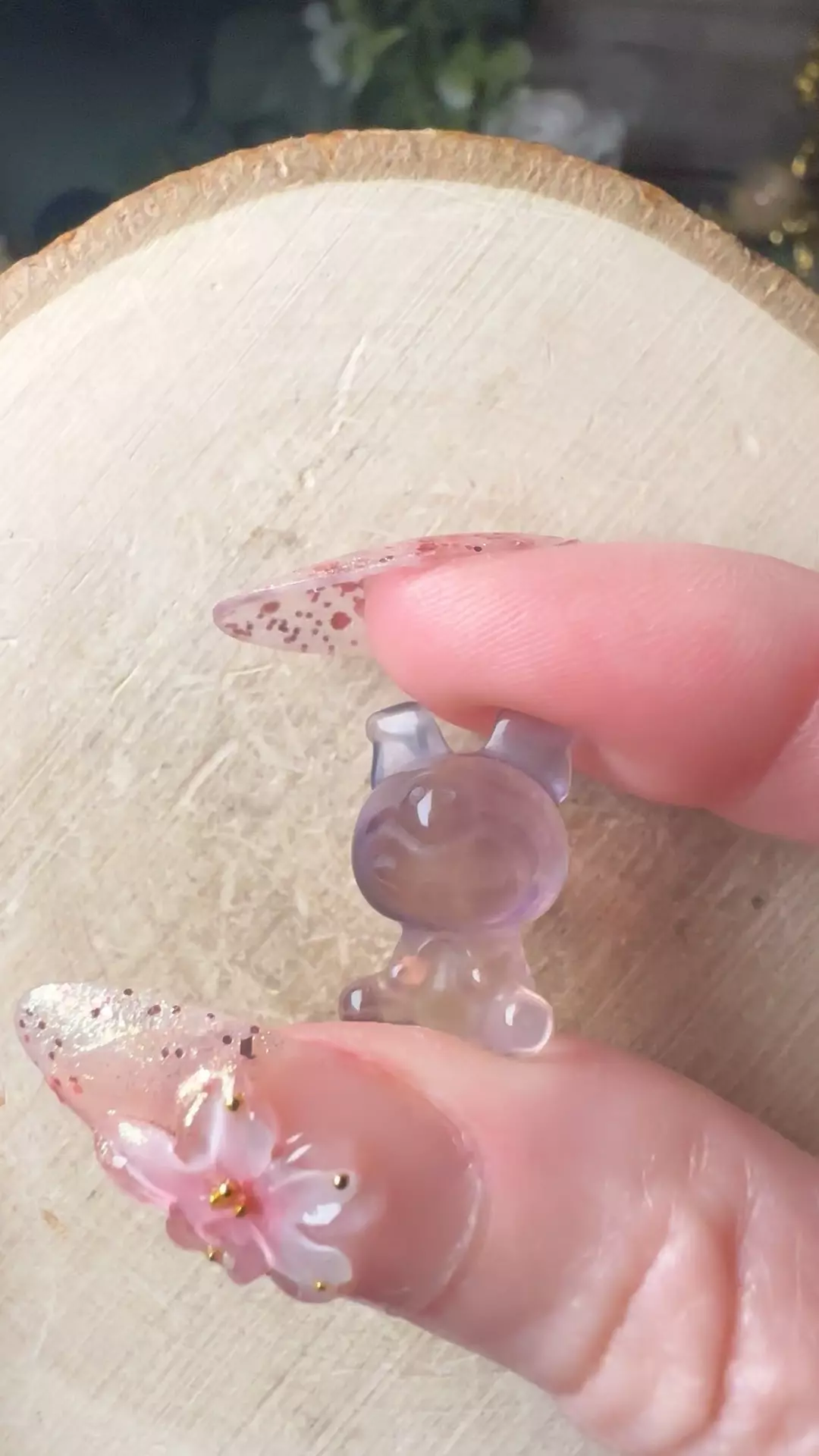 Mini Fluorite Sanrio Kuromi #1 thumbnail