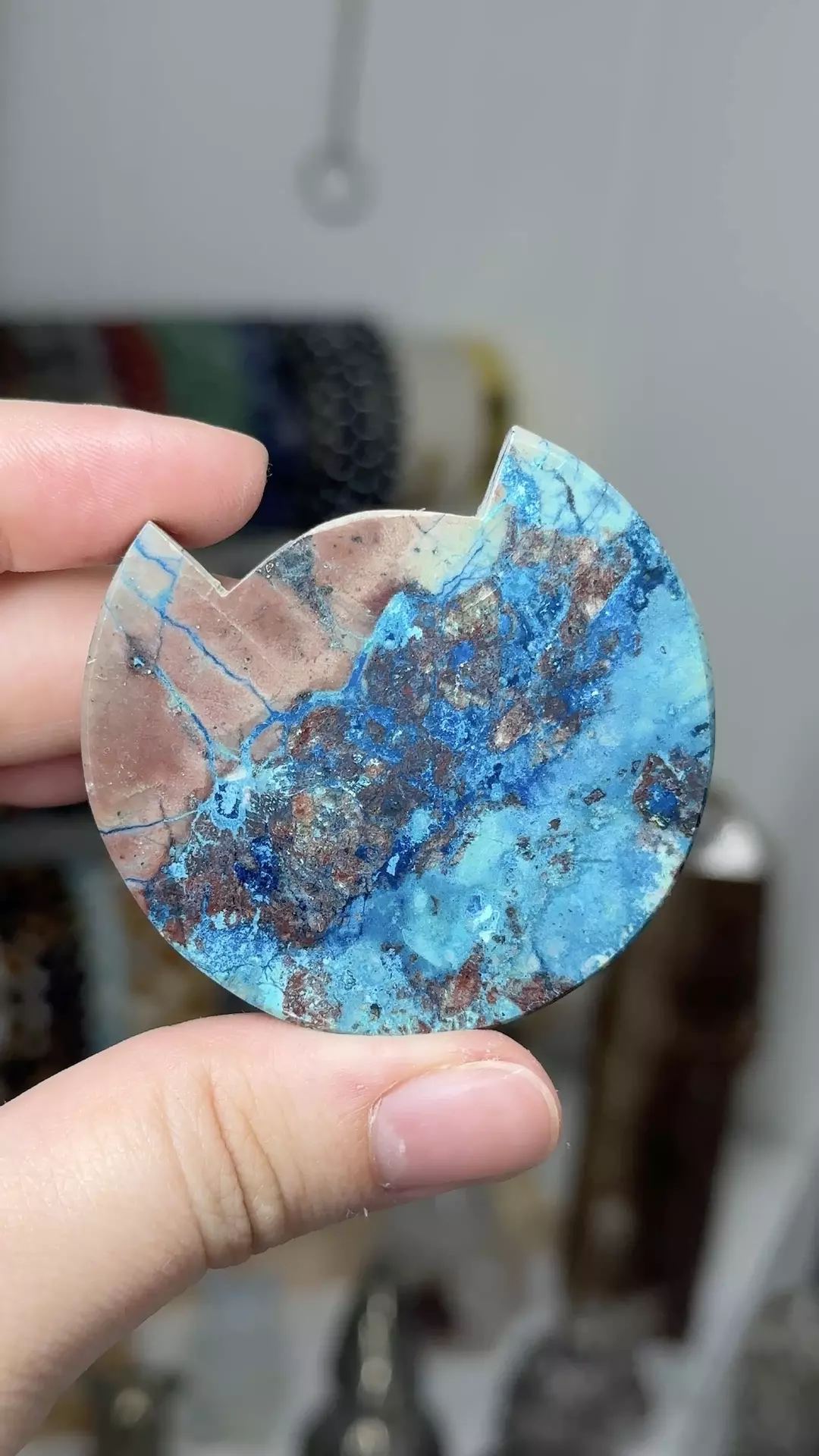 Azurite & Malachite cat head thumbnail