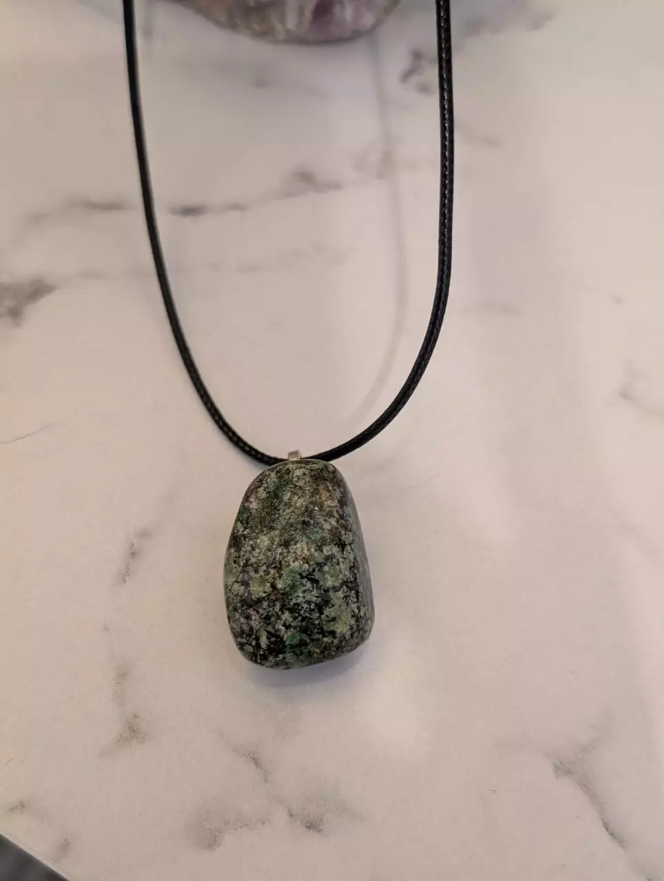 African Turquoise on 22-24" adjustable faux leather thumbnail