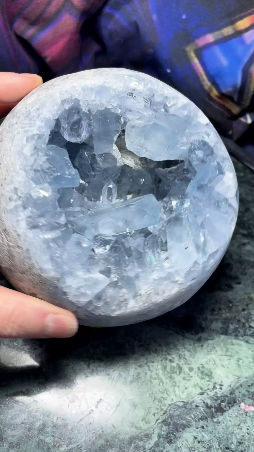 123mm Celestite sphere  thumbnail
